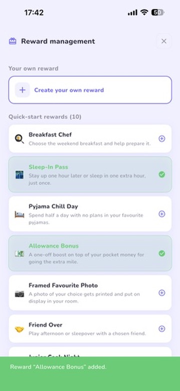 Overview of kids and their tasks