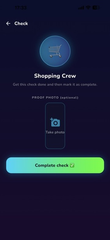 CosmoCrew kids view: mission completed