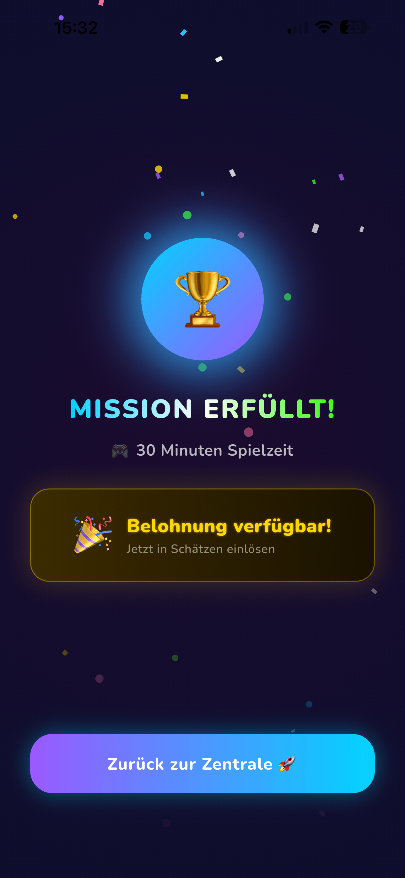 CosmoCrew Kinder-Ansicht: Mission erfüllt